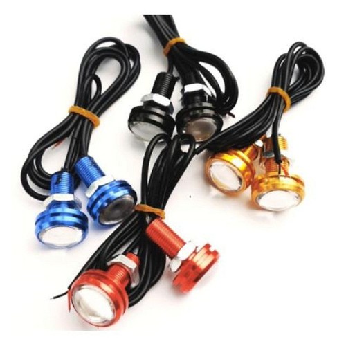 Đèn Chớp Cúc áo đỏ 12v (Cái)  Cho Ô Tô Xe Máy Có Video phụ tùng hùng lỳ