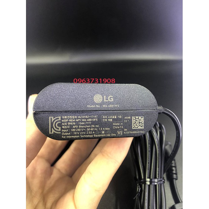 Adapter Sạc Laptop LG Gram 19V 2.53A