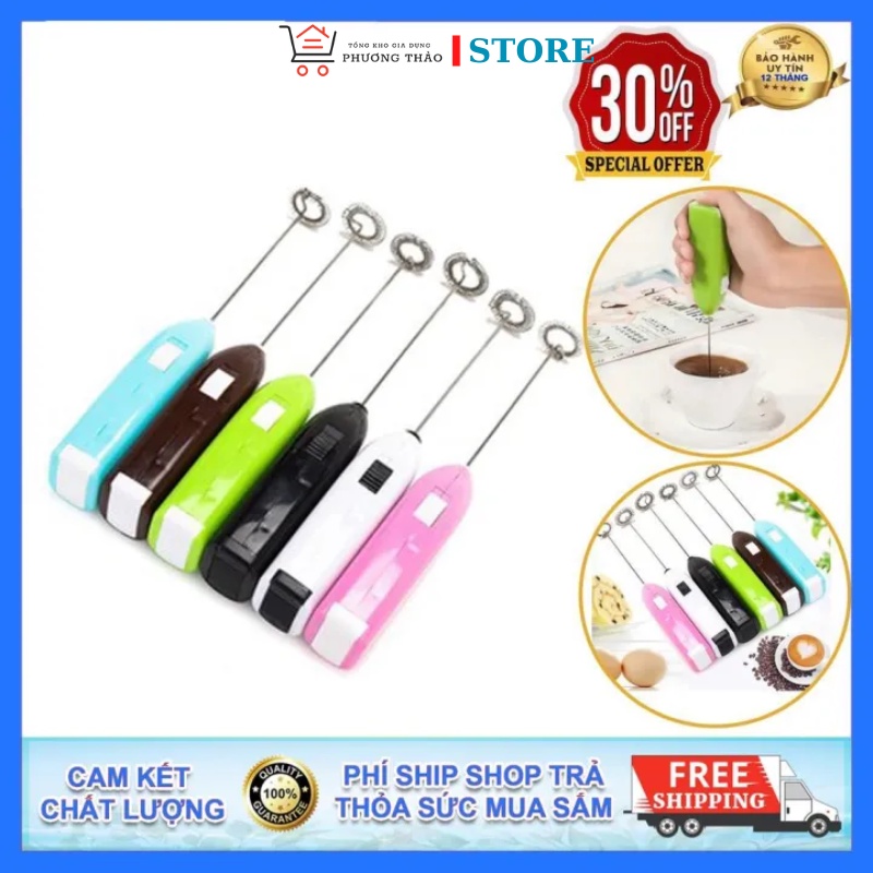 Cây đánh bọt cafe đánh trứng cầm tay mini