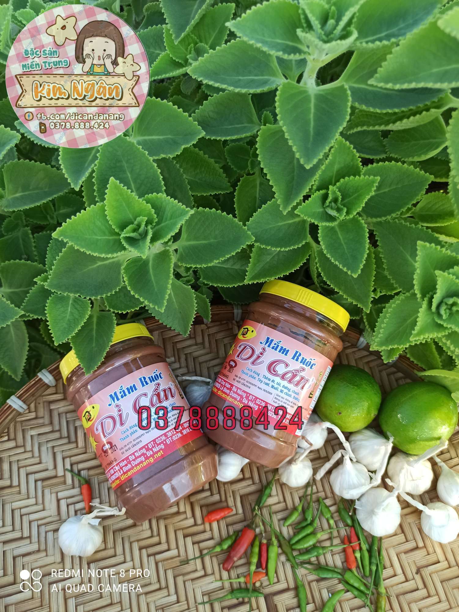[HCM]2 hủ Mắm Ruốc Dì Cẩn 500g