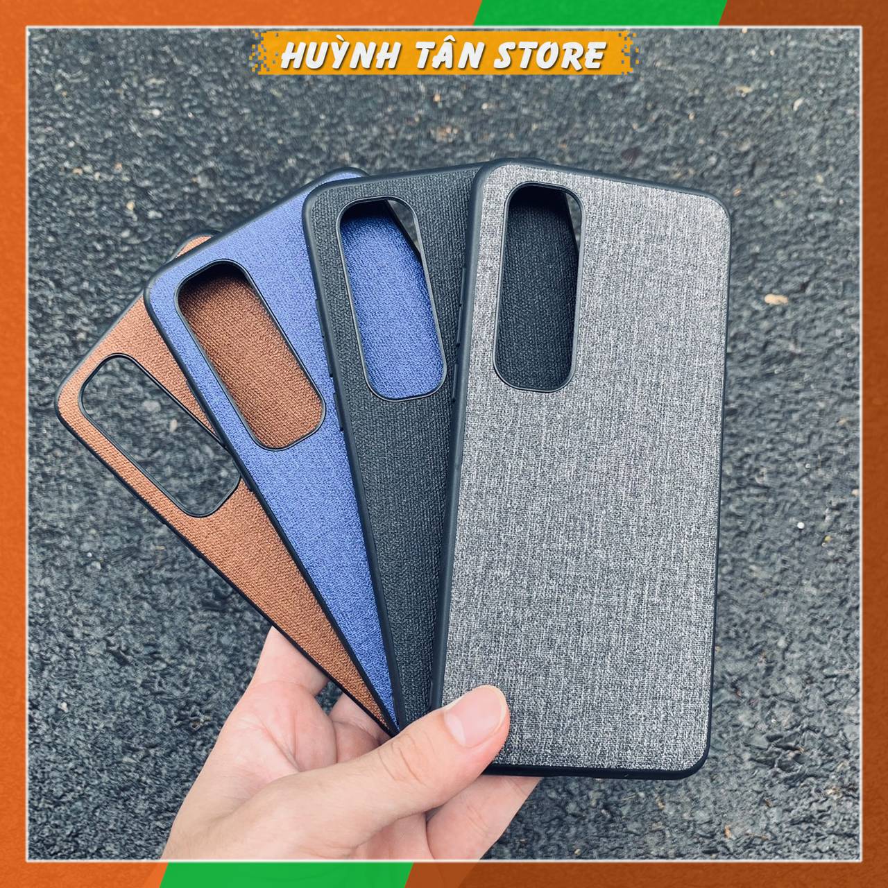 Ốp Lưng Xiaomi Mi 10S Vân Vải Jean 1 Màu