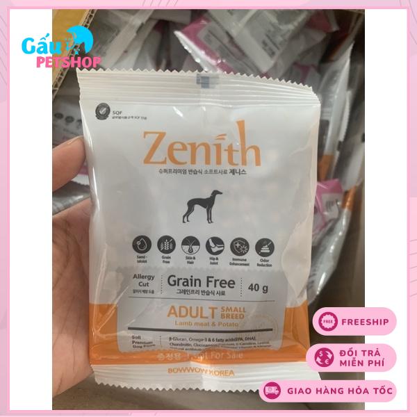 Hạt mềm cho chó ZENITH gói dùng thử 40g