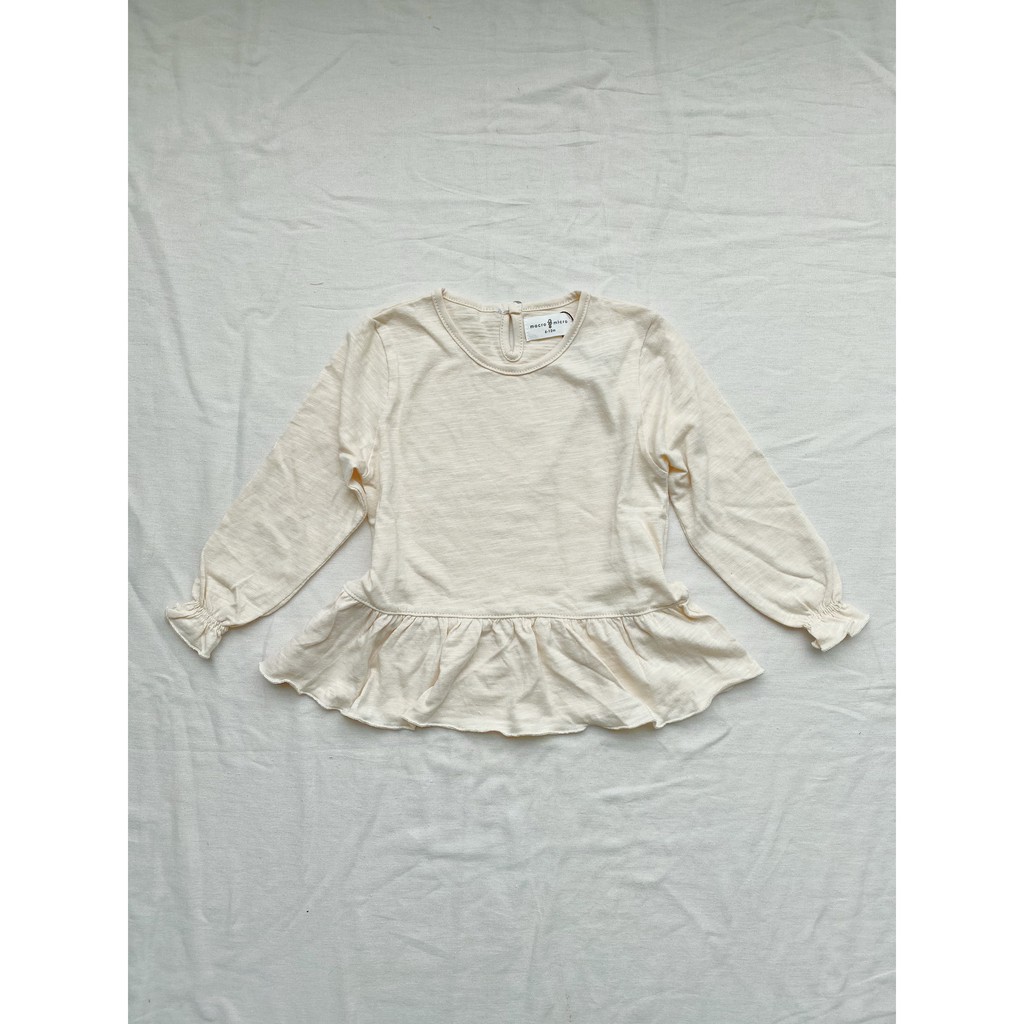 Slub Long Sleeve Shirt Macro & Micro (Áo Dài Tay Dáng Peplum)