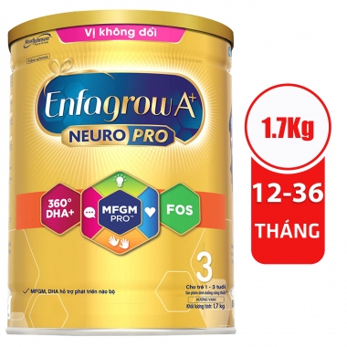 Sữa bột Enfagrow A 3+ 830g mẫu mới