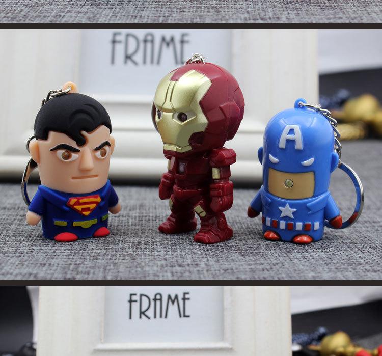 Móc khóa đèn led iron man