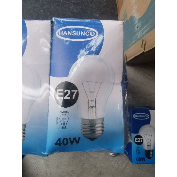 Bóng đèn sợi đốt đui E27 25W 40W 60W 100W 200W