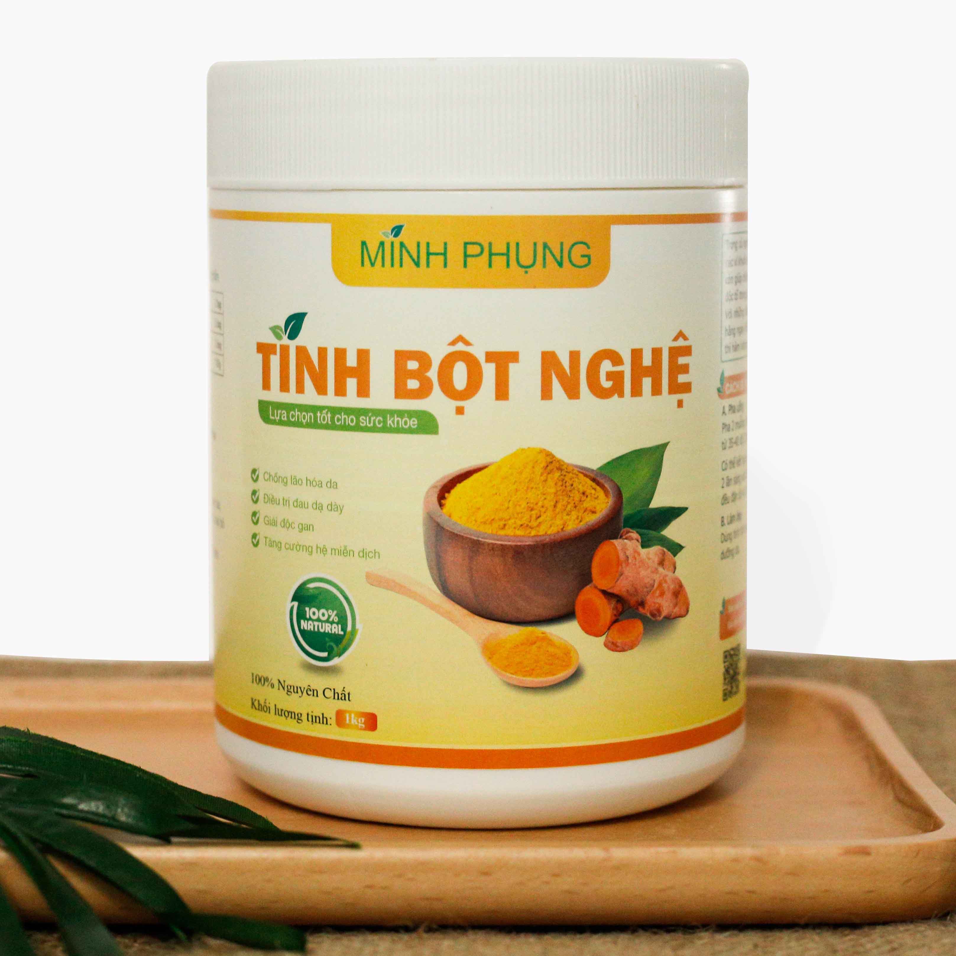 1kg tinh bột nghệ nguyên chất ⚜️freeship⚜️ tinh bột nghệ minh phụng