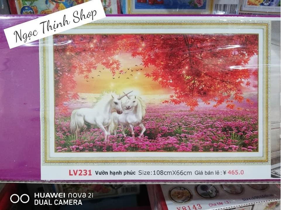 Tranh đính đá vườn hạnh Phúc LV231-NgocThinhShop