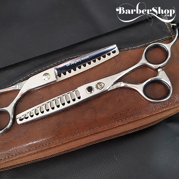 Kéo tỉa tóc răng thưa Barber 625 - 12 răng