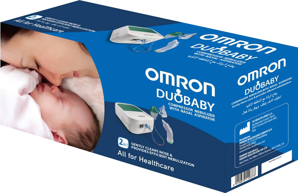 Máy Xông Hút Mũi 2 Trong 1 Omron DuoBaby