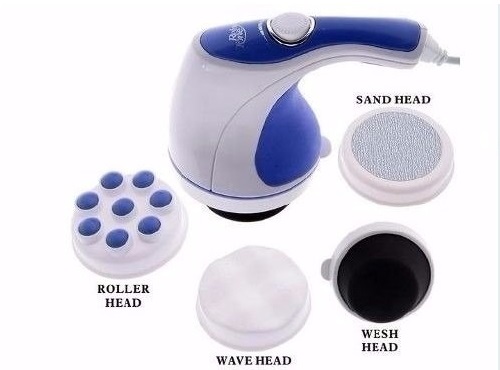 [HCM]máy massage cầm tay mini đánh tan mỡ bụng Relax Spin Tone (3 đầu massage)