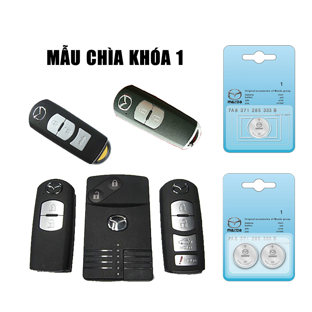 Pin chìa khóa ô tô Mazda 2, 3, 6, CX5 chính hãng Mazda