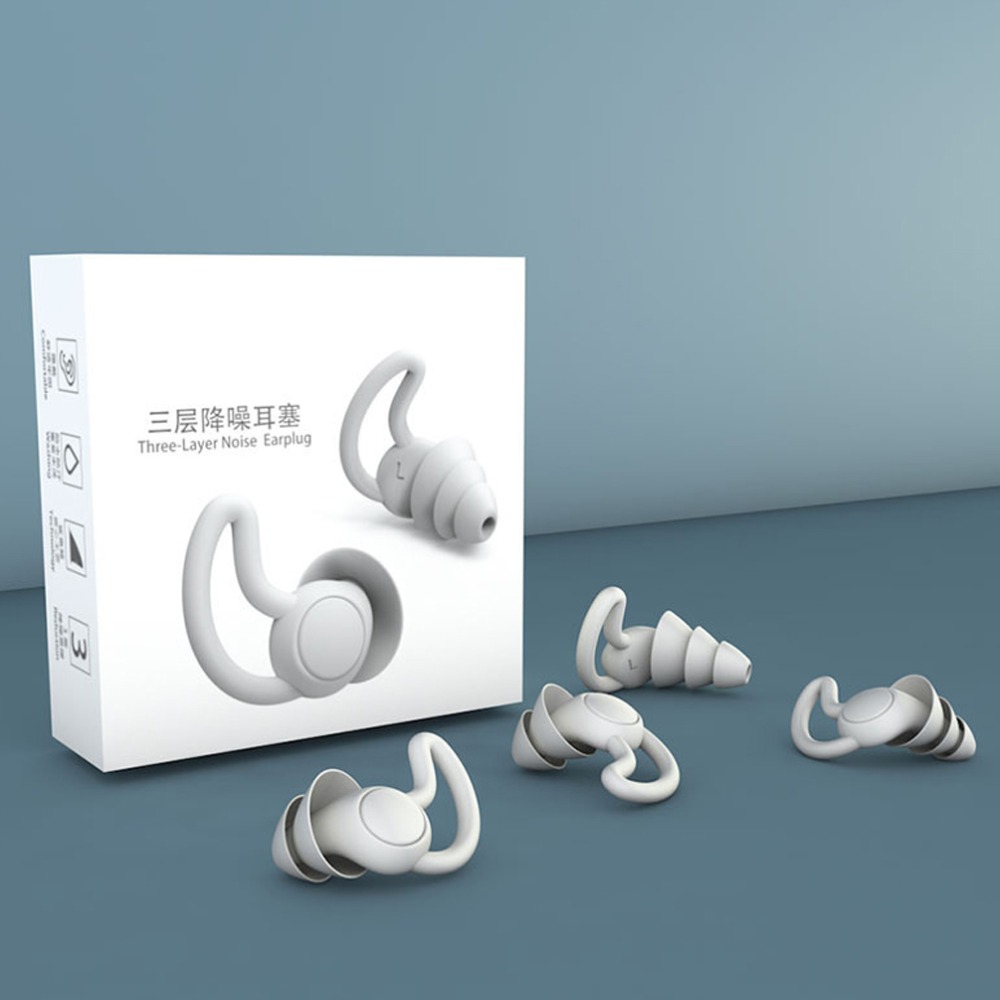 XAVIE Comfortable Enjoy sleep Quiet Tapered Shape Soft Silicone Ear Plugs Ear Protector Protective Earplugs Noise reduction Earplugs