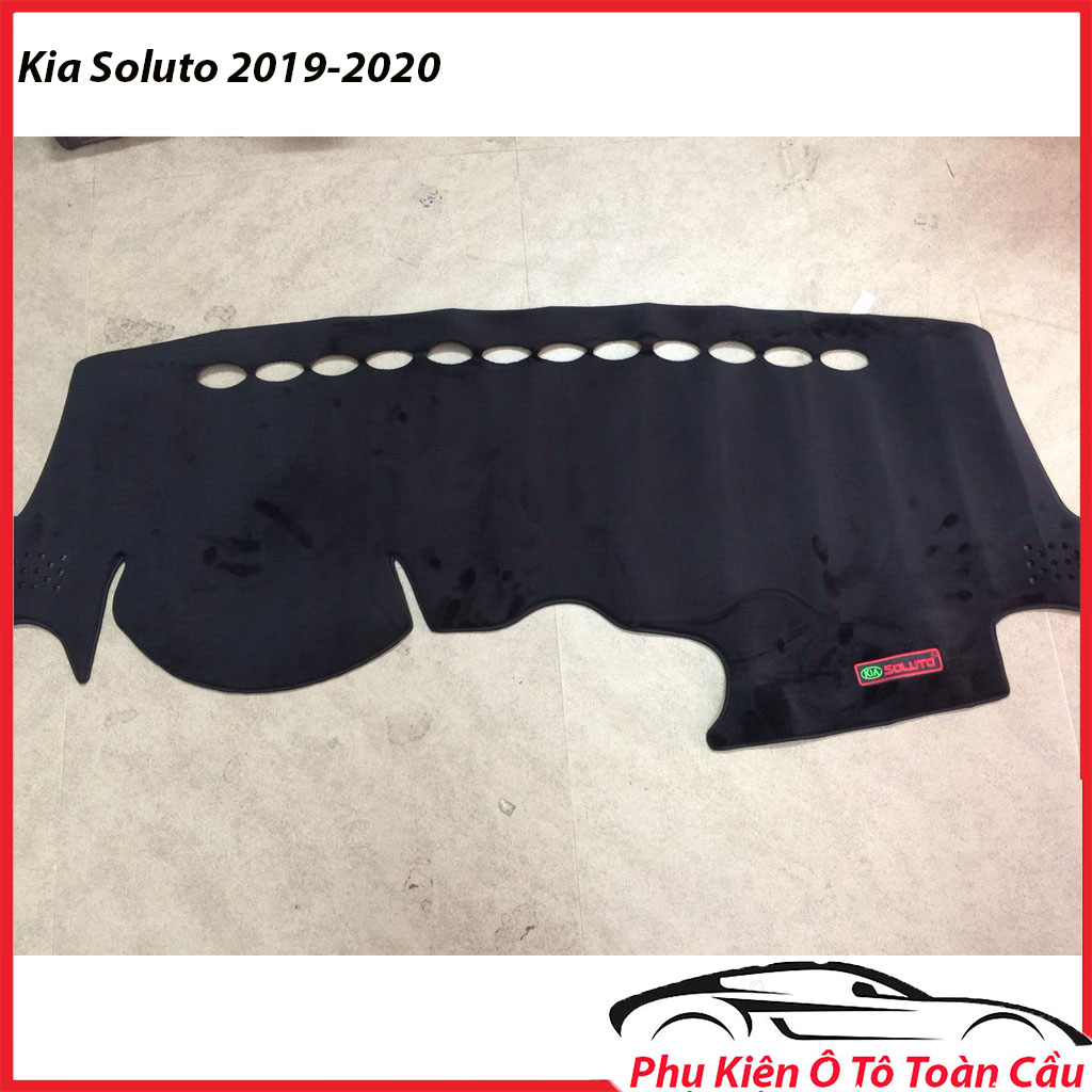 Thảm taplo kia soluto 2019-2020, thảm taplo nhung chống nắng kiêm chống trượt