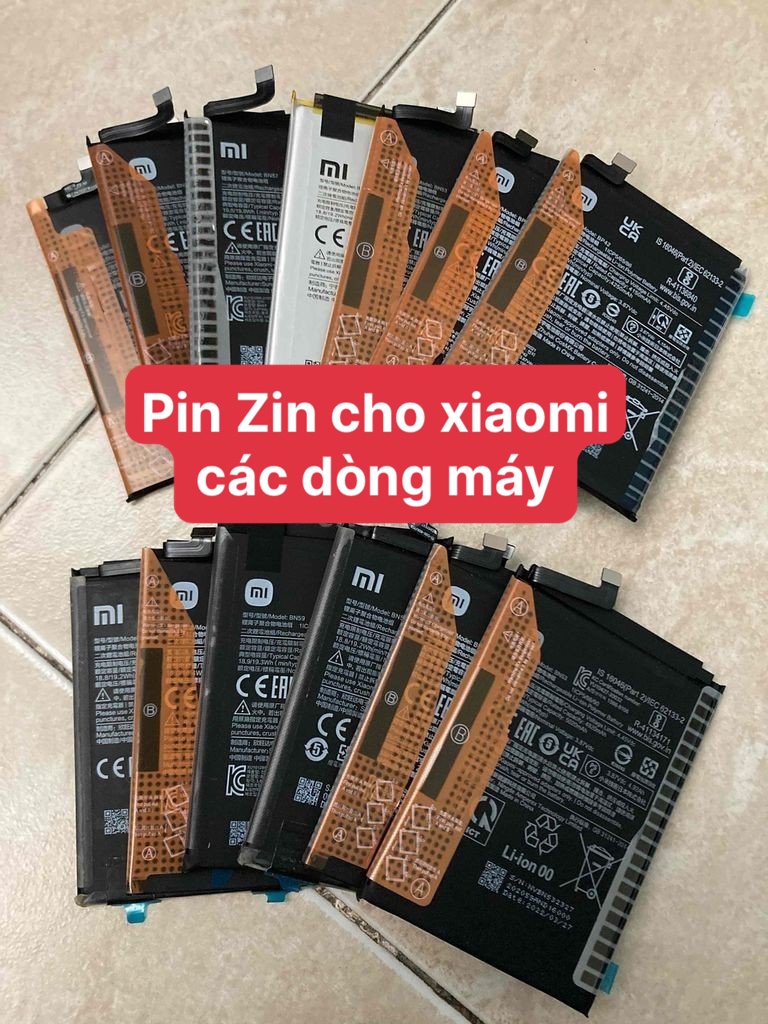 Pin Zin Xiaomi các dòng -Pin Xiaomi BN31-BN40-BN43-BN44-BM52-BN5A-BP42-BN46-BN51-BM3J-BM4J-BN4A-BM4F-BM4E