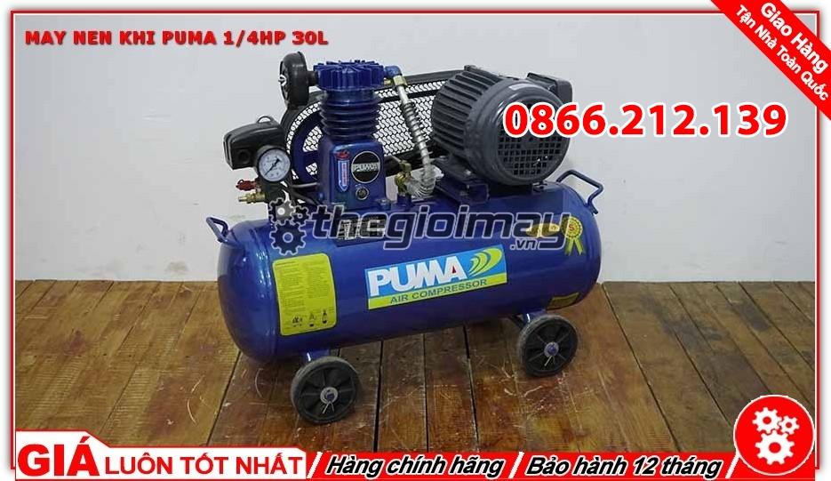 Máy nén khí dây đai PUMA 1/4HP -30l