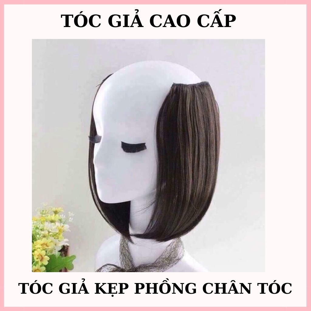 Tóc Giả Nữ Kẹp Phím Phồng Tóc 2 Bên - Giá 1 Cặp