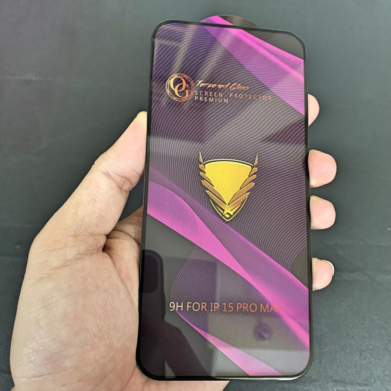 Dán cường lực full màn hình og iphone 15 - 15 plus - 15 pro - 15 pro max