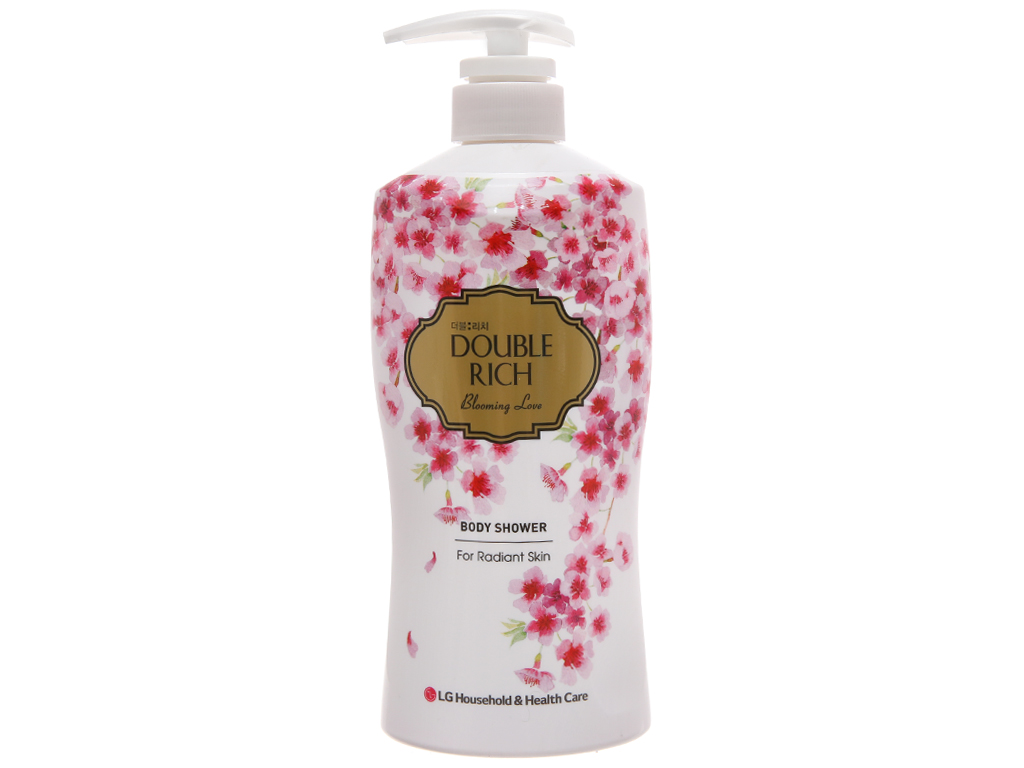 [HCM]Double Rich - Sữa tắm sáng da hương Hoa anh đào 800 gr ( Blooming Love )