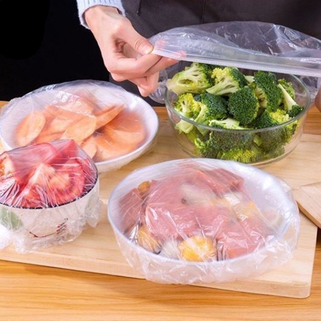 Set of 100 Multi-Purpose Food Wrap Bags, Size 25cm