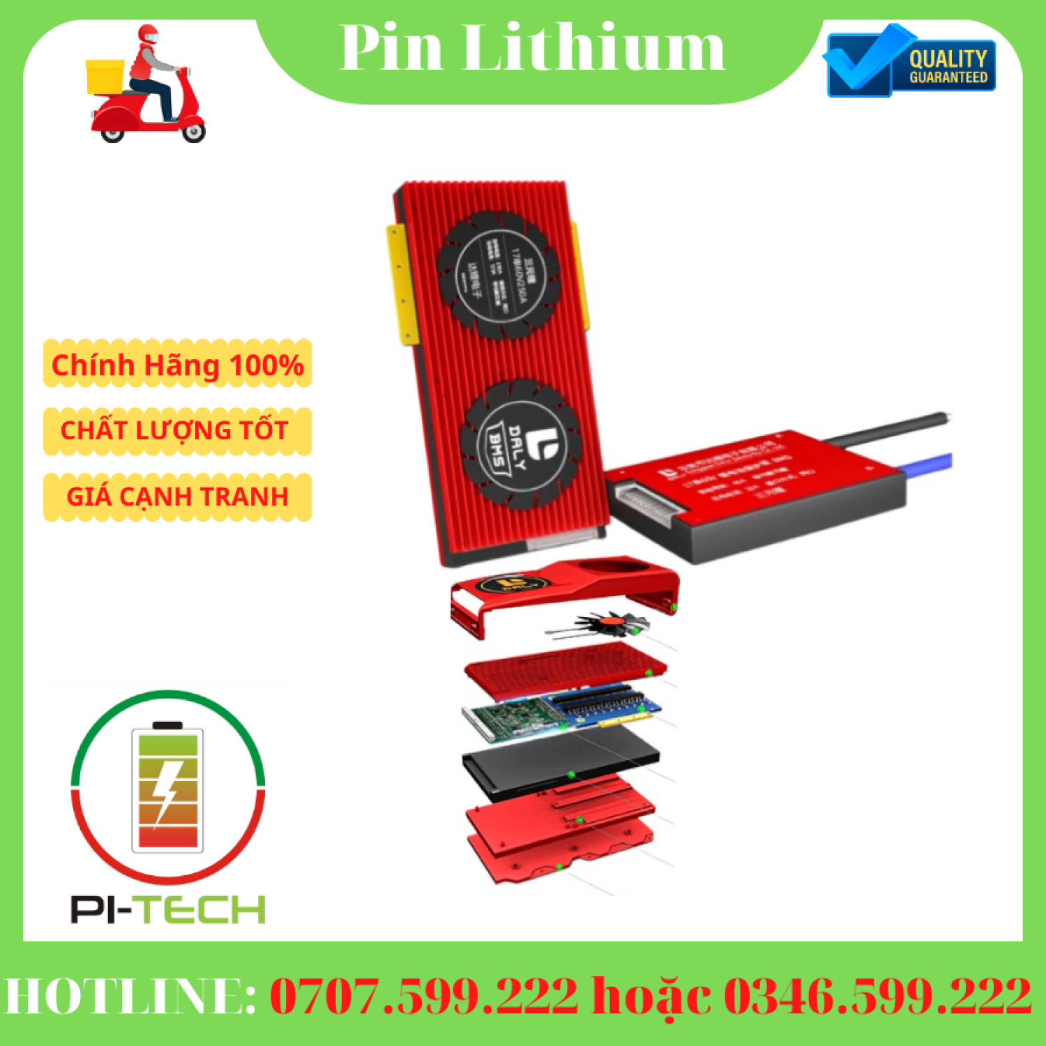 Mạch bms bảo vệ pin li-ion 3.7v 7s,10s,13s,14s,16s,20s 48v,60v,72v