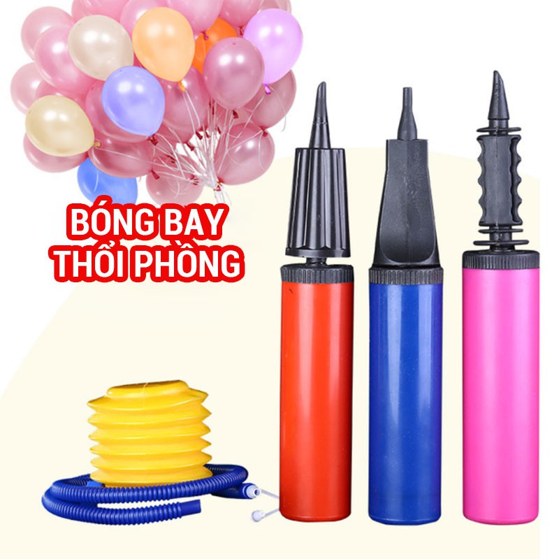 Bơm bong bóng cầm tay bằng nhựa bơm bóng bằng tay tiện lợi