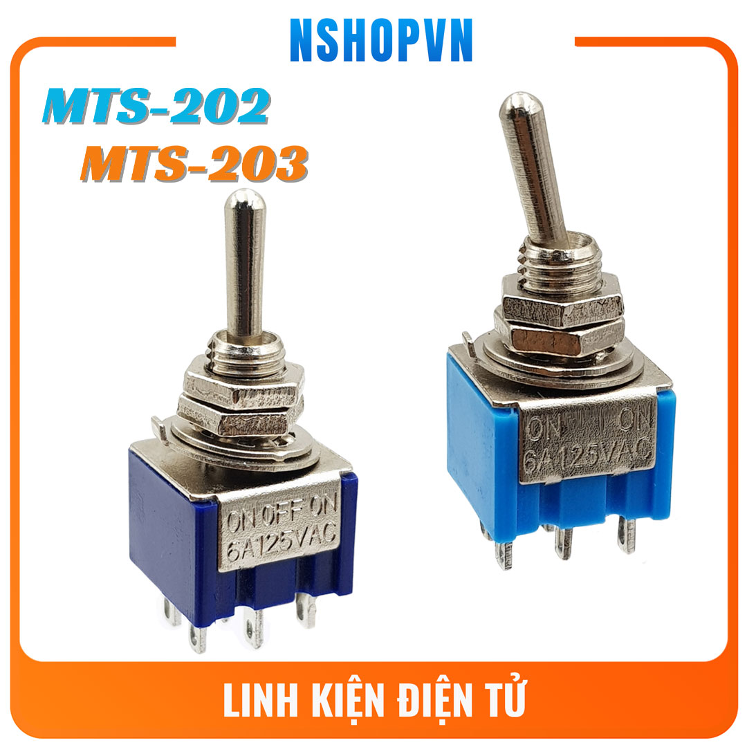 Bộ 2 công tắc gạt 6 chân 6A