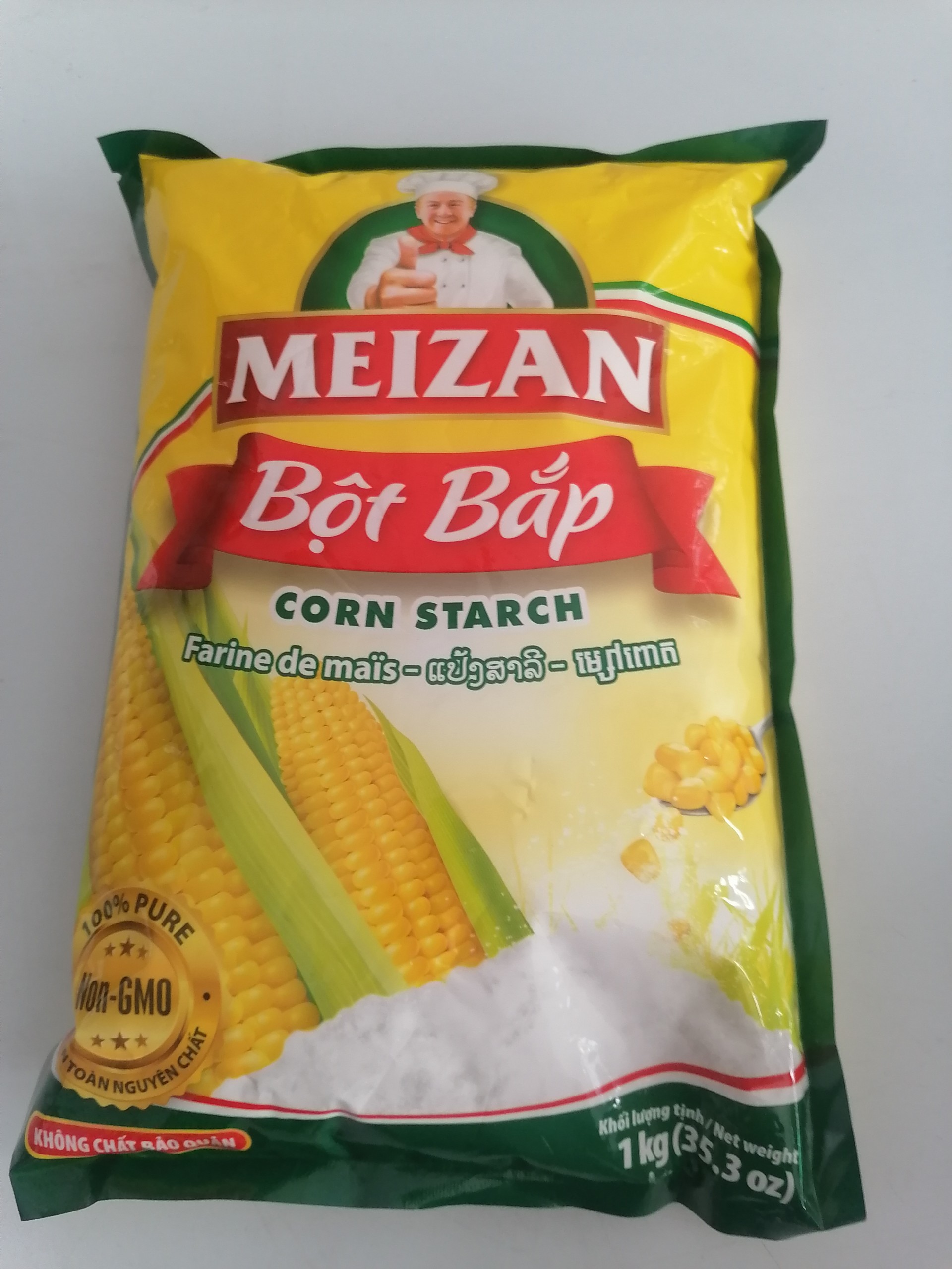 Gói lớn - 1 Kg BỘT BẮP VN MEIZAN Corn Starch bph-hk