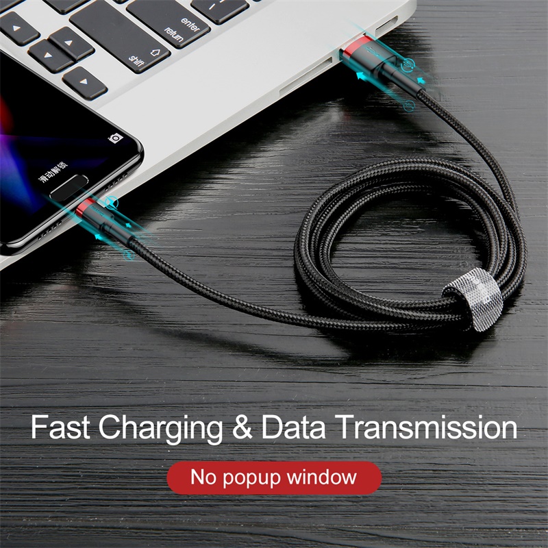 [USB => Type C] - Dây cáp sạc nhanh  Baseus đầu USB => Type C 3A
