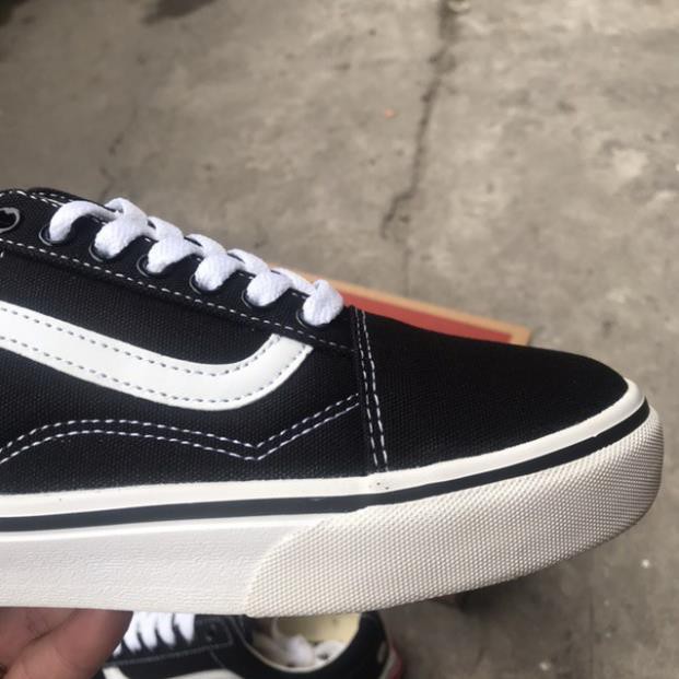 Giày Vans Old Skool đen da nỉ hàng cao cấp full box bill