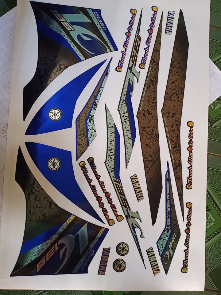 Tem rời ex 135 crom LC xanh đen