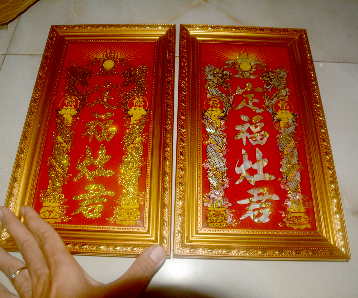 Khung ảnh bài vị thờ Ông Táo