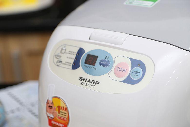 Nồi điện tử Sharp KS-ZT18 1.8L (Trắng) Thái Lan