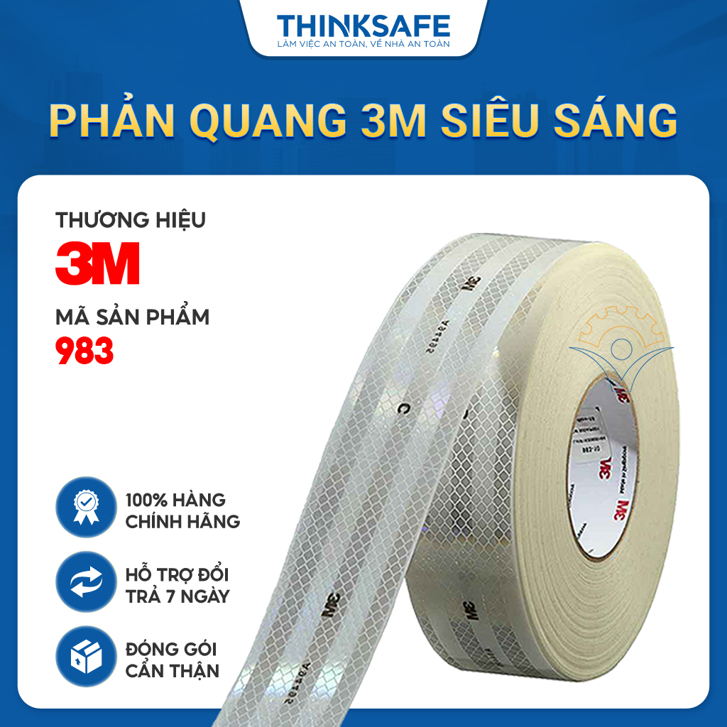 3M 983 super bright white reflective sticker car motorcycle reflective sticker-johnsafe