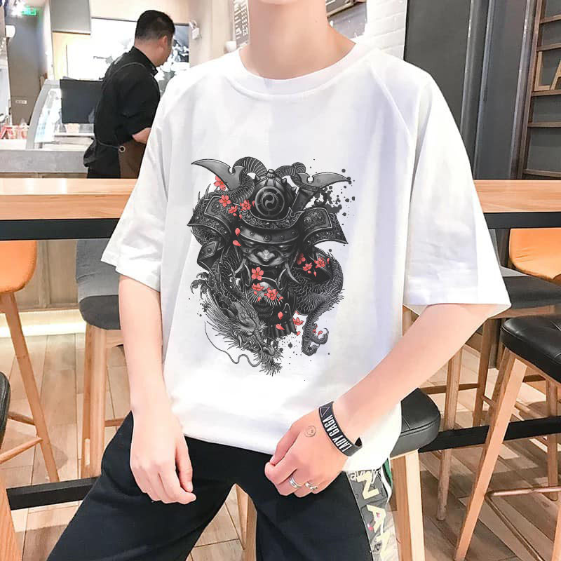 (HCM-HOT SALE) Áo Thun UNISEX FREESIZE Tay Lỡ "In Hình SAMURAI"