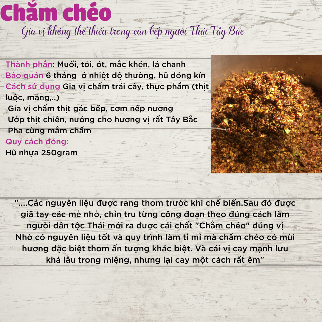 Combo 02 hũ chẳm chéo Tây Bắc Maison cay đậm vị