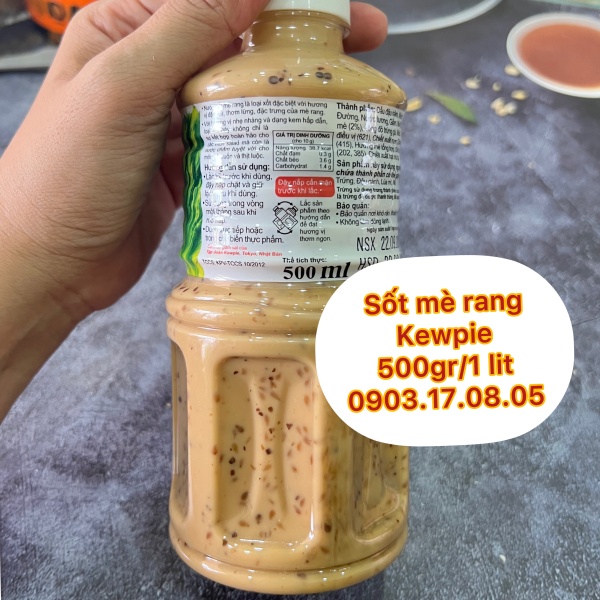 SIZE LỚN TIẾT KIỆM Nước sốt Mè Rang Kewpie (500ml/1L)