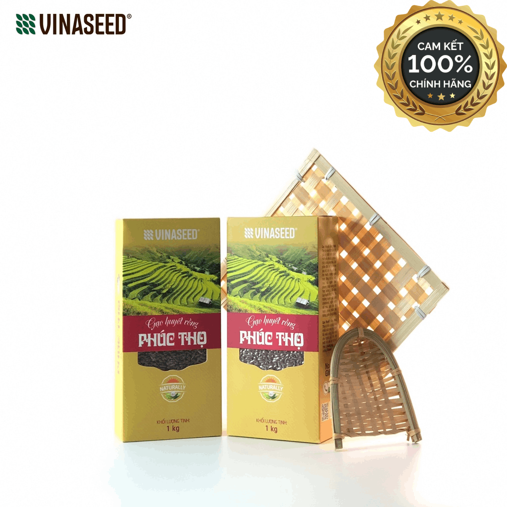 (Chính hãng) Gạo Lứt Huyết Rồng Phúc Thọ - Vinaseed (1kg)