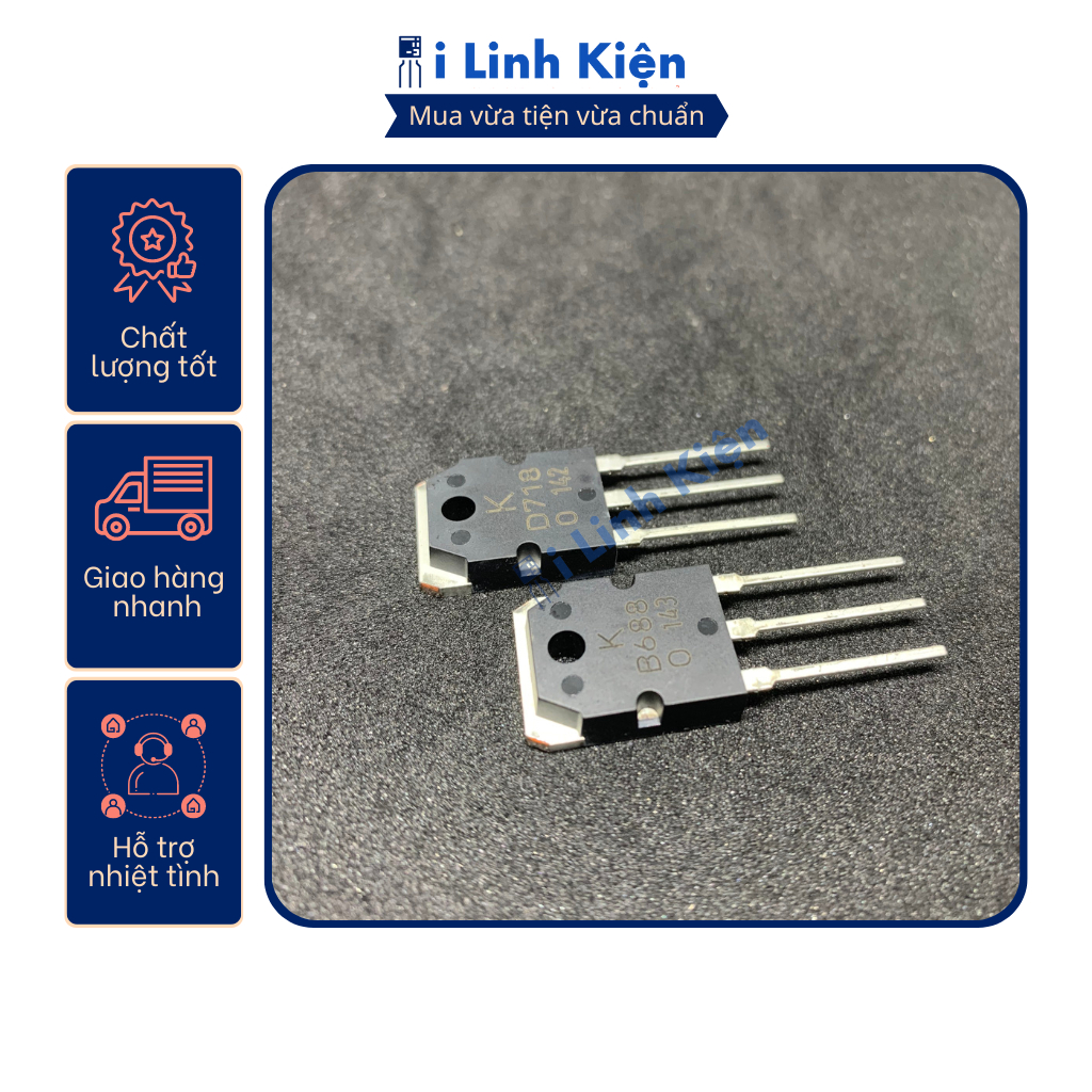 Cặp sò D718 B688 Combo 10 con chất lượng tốt