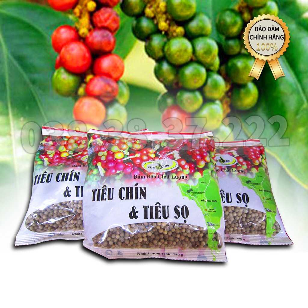 {HCM-ĐẶC SẢN PHÚ QUỐC} Tiêu Sọ (Tiêu Trắng) Gói 500gr Hiệu Sáng Lợi