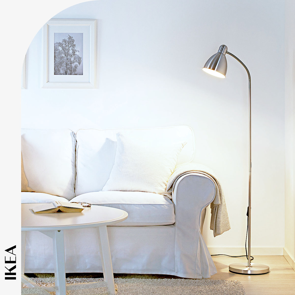 [HCM] [Trắng/Bạc] ĐÈN IKEA CHÍNH HÃNG – LERSTA