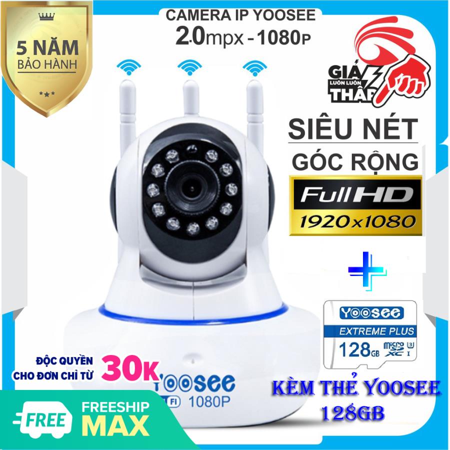 >> BÁO GIÁ (KÈM THẺ NHỚ 64GB,BẢO HÀNH 5 NĂM)CAMERA IP WIFI DAHUA RANGER PRO IPC-A26HP FULL HD 1920 X 1080P,CAMERA PTZ XOA | Shopee Lazada Sendo Tiki mới nhất 73 (KÈM thẻ nhớ 128 GB, Bảo Hành 5 năm)Camera IP WIFI YOOSEE 3 RÂU KHÔNG DÂY,, xoay 360 độ, độ phân giải 2.0 MPx Full HD 1920 X 1080p,Camera không dây wifi hỗ trợ Ghi âm,trong nhà,ngoài trời(CÓ 3 MÃ: CAMERA CHƯA KÈM THẺ, KÈM THẺ 32 GB, KÈM THẺ 128GB)