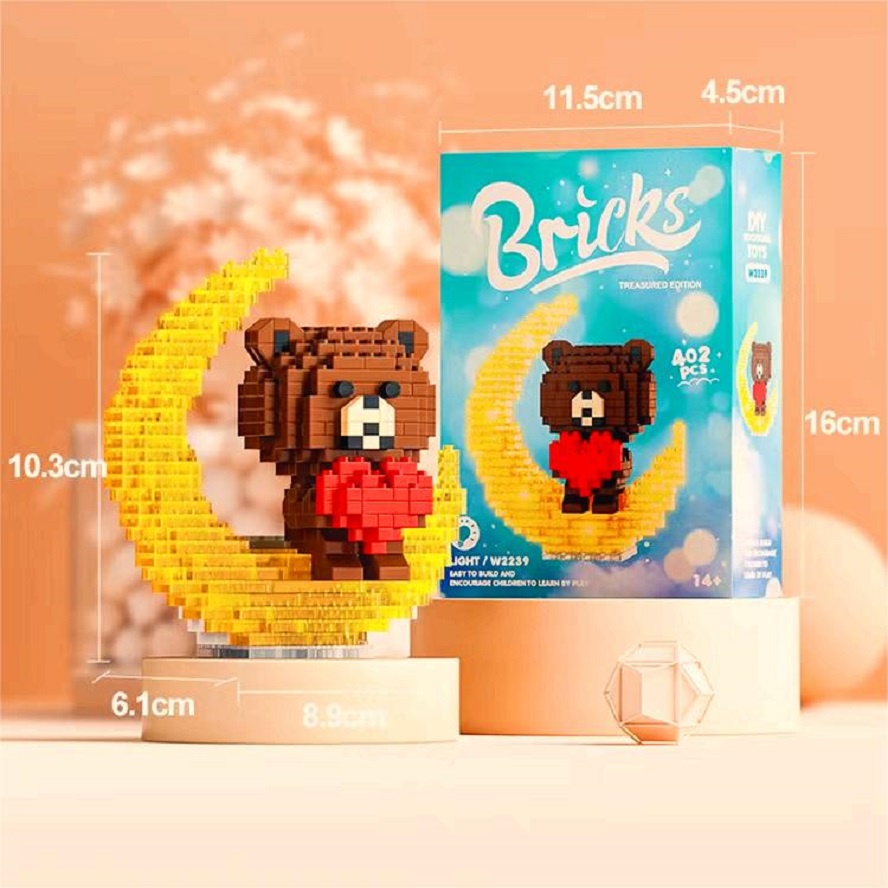 Lego Lắp Ráp Mô Hình 3D - Mô Hình Hoạt Hình, Chất Liệu Nhựa An Toàn, Kích Thước 9.3x9.2cm - Đồ chơi lắp ráp thông minh, đồ chơi lắp ghép, đồ chơi lắp ráp mô hình, đồ chơi lắp ráp lego 3d, đồ chơi lắp ráp lego, lego xep hinh re