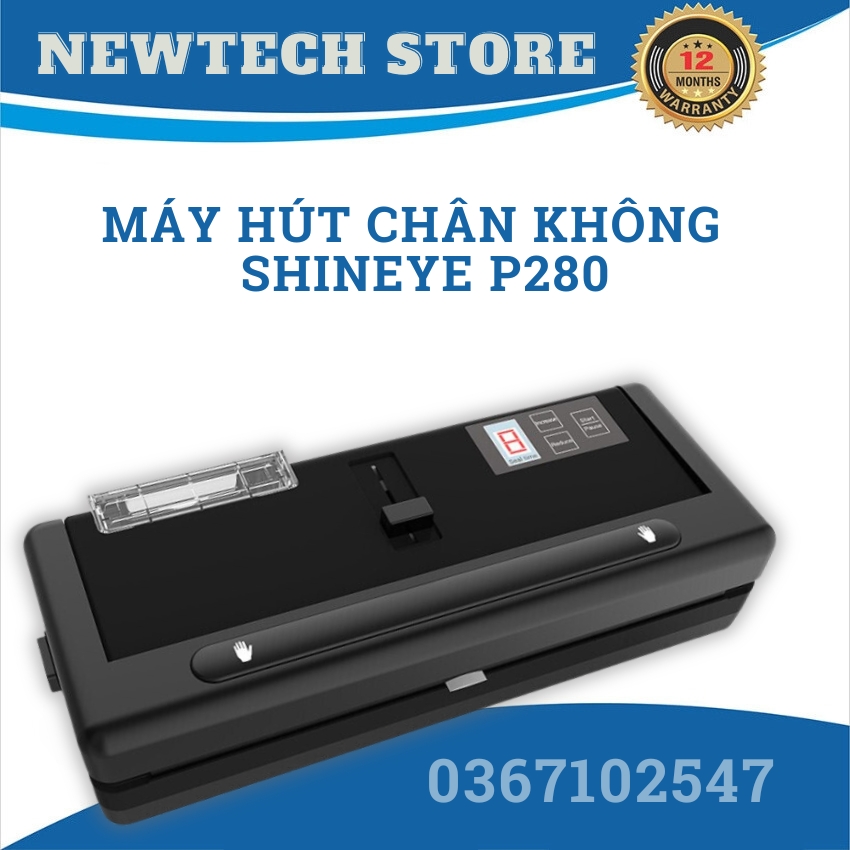 Máy hút chân không thực phẩm không kén túi Shineye P280 - Hàng chính hãng - Máy hút chân không thực phẩm, máy hút chân không kén túi, máy hút chân không giá rẻ hút được nhiều loại túi