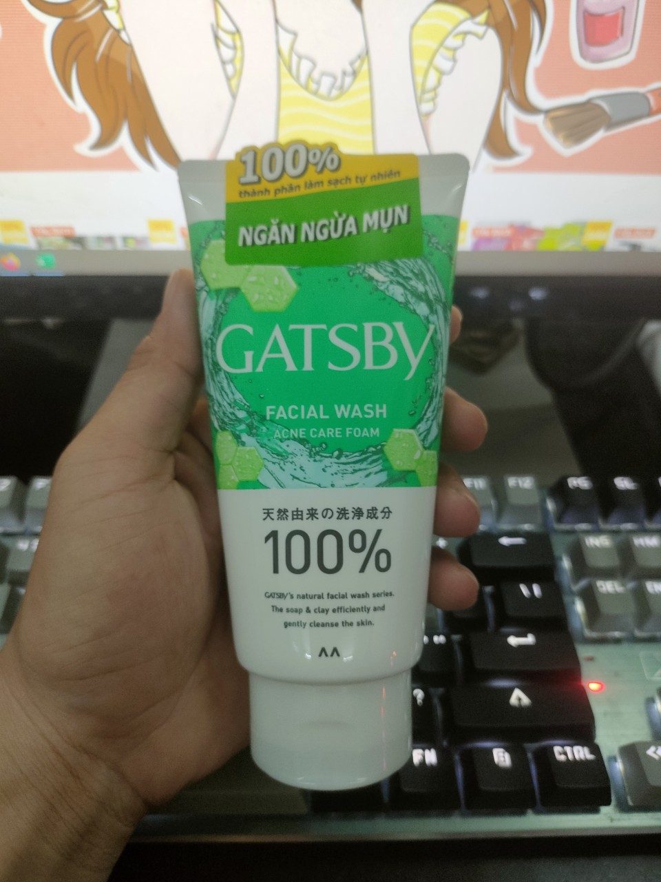 Sữa Rửa Mặt Gatsby Dạng Hạt Sạch Bụi Bẩn & Dầu Nhờn/ Ngăn Ngừa Mụn 130gr