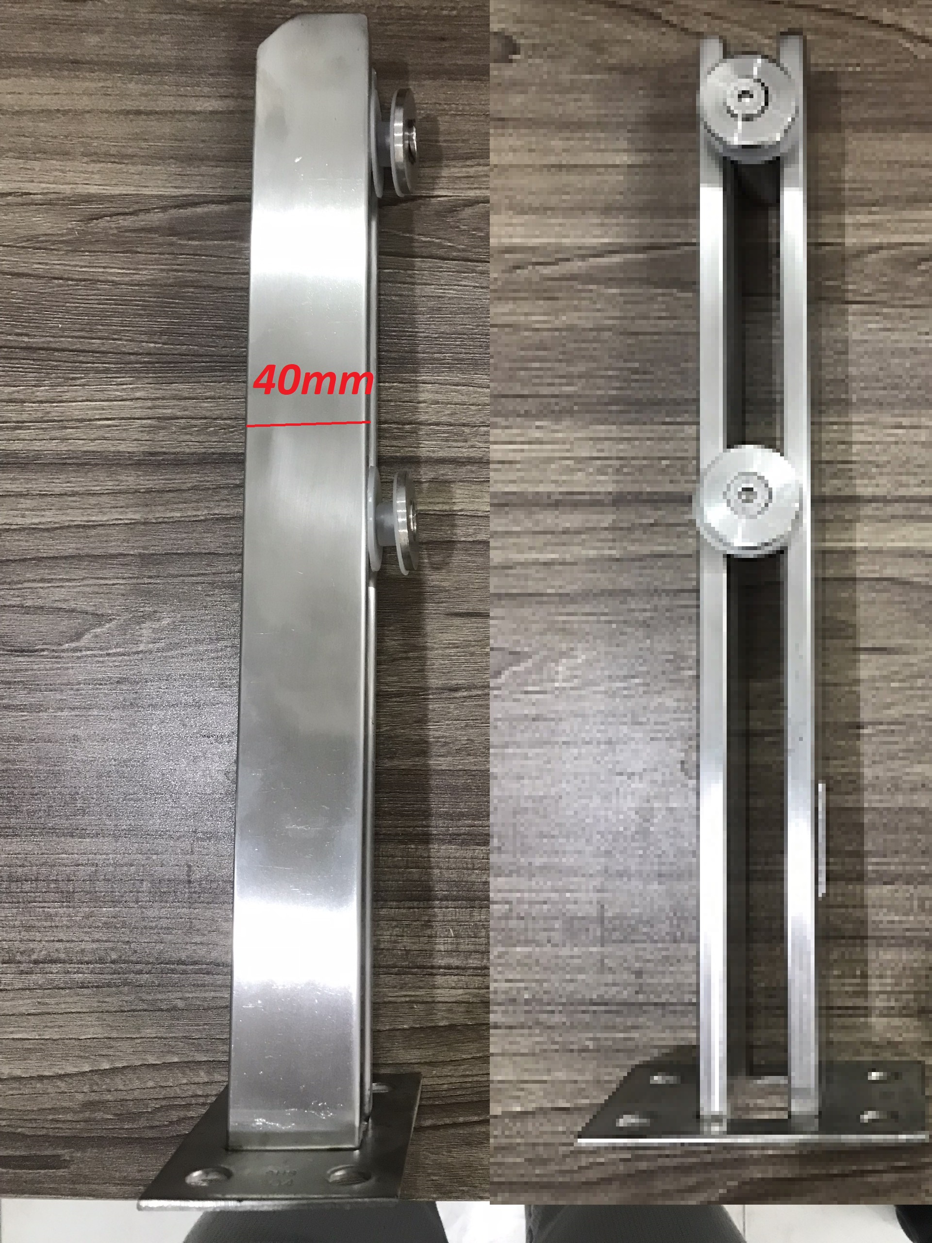 Trụ lan can inox đặc/ Trụ cầu thang kính/ Trụ lan can hành lang