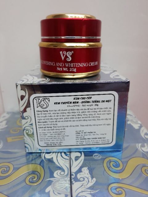 Kem Vs chuyên nám dưỡng trắng da 25g