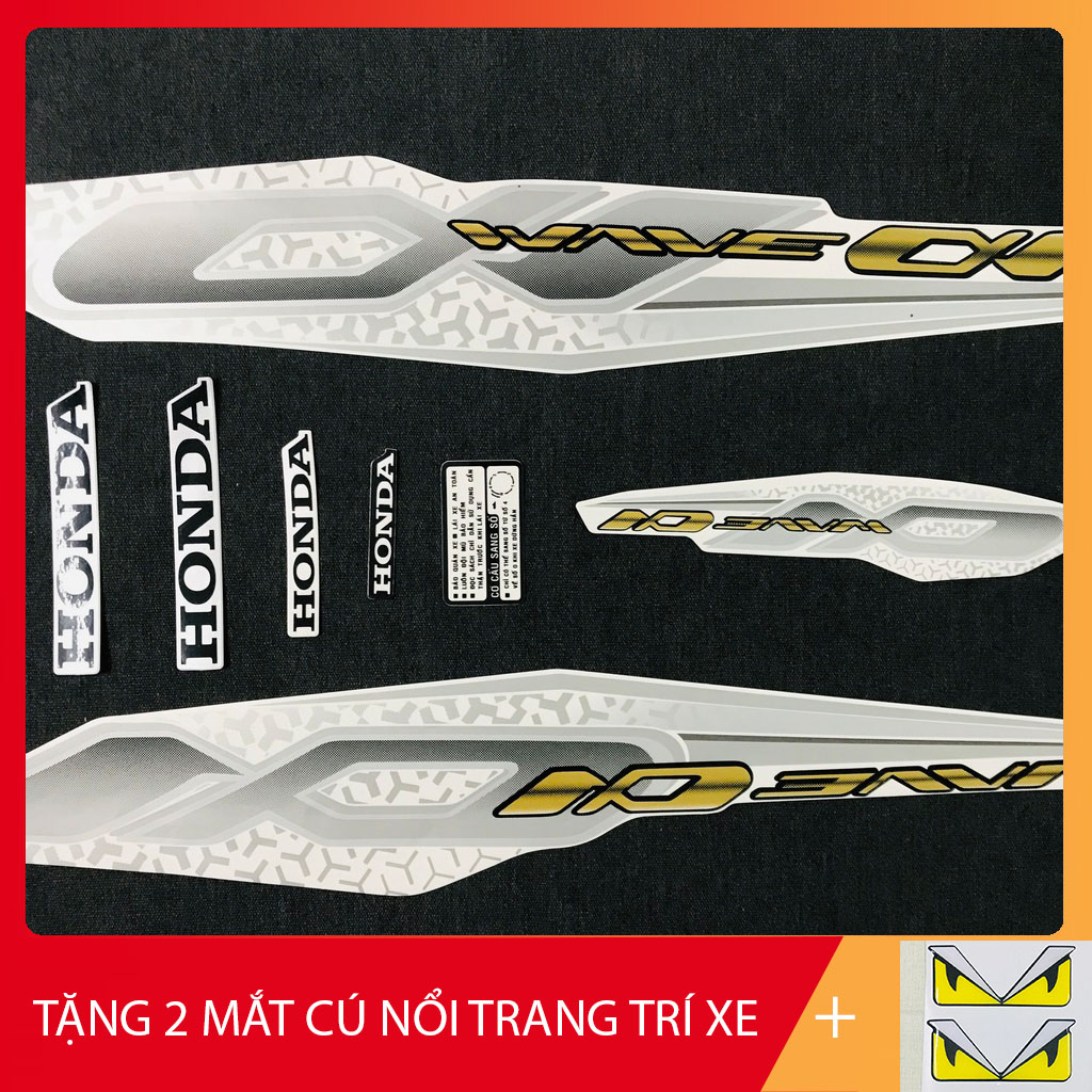 BỘ TEM RỜI 3 LỚP DÁN FULL XE WAVE ANPHA 2019