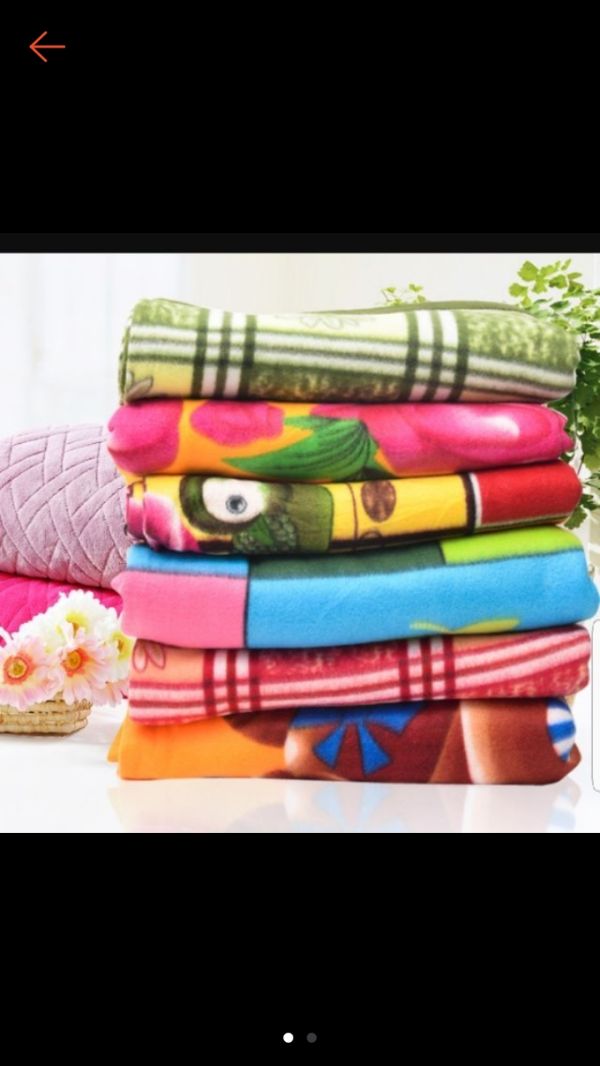 Mền nỉ 1m7x 2m1 siêu nhẹ gọn nhẹ