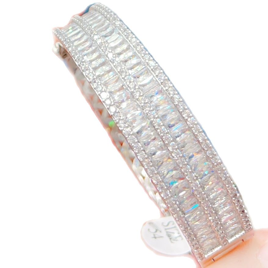 ( CÓ VIDEO - ẢNH THẬT) Vòng tay nữ bạc đính kim cương nhân tạo - V112213 Juri Shop - Cam Kết Không Đen Không Dị Ứng. Sử dụng vĩnh viễn có hỗ trợ đổi trả nếu không vừa
